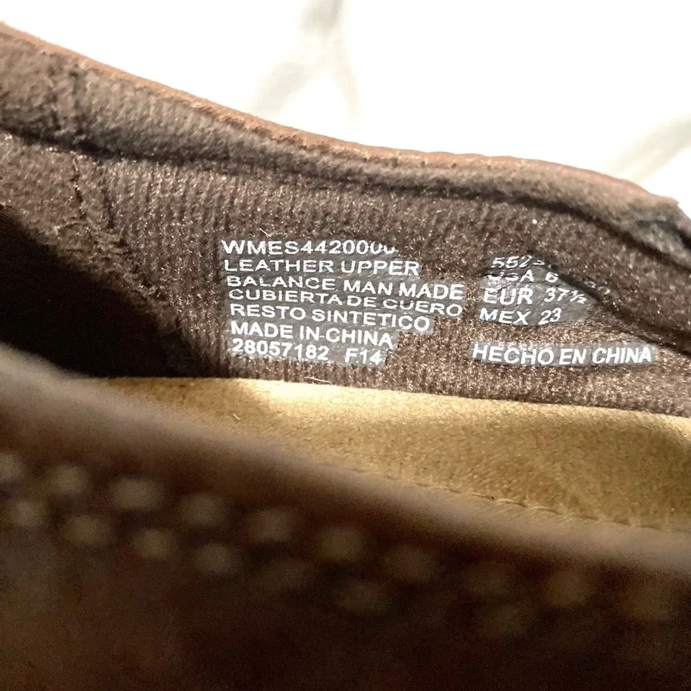 EARTH Spirit Gelron 2000 Brown Leather Losfer Slip On Women’s Shoes. Size 6